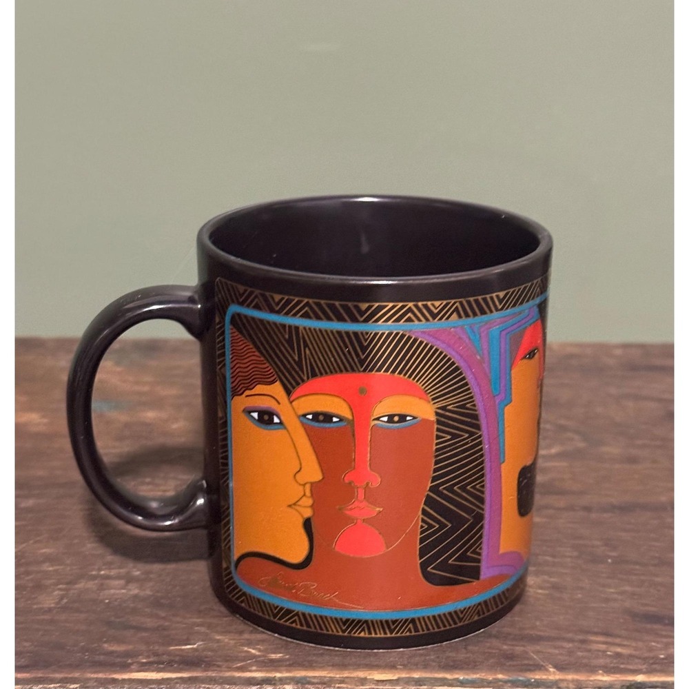 1988 Laurel Burch Ancient Ancestors Coffee Mug - Picture 3 of 5